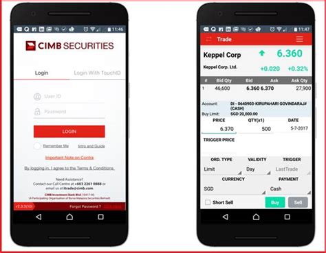 Offline trading via phone order placemenat. CGS-CIMB iTrade