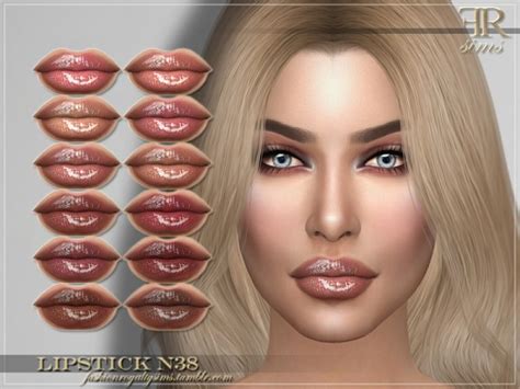 The Sims Resource Lipstick N38 By Fashionroyaltysims • Sims 4 Downloads