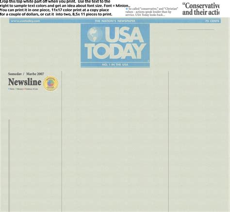 Wsj.com the wall street journal is america's largest newspaper by paid circulation with more than 2.2 million subscribers. Make your own Newspaper Headlines | Destructables
