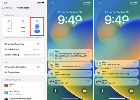 How To Change Lock Screen Notifications Display Style On Iphone