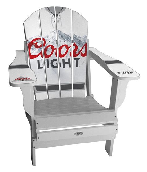 Coors Light Custom Adirondack Chair Sport Chair Coors Light Rustic Wood Furniture