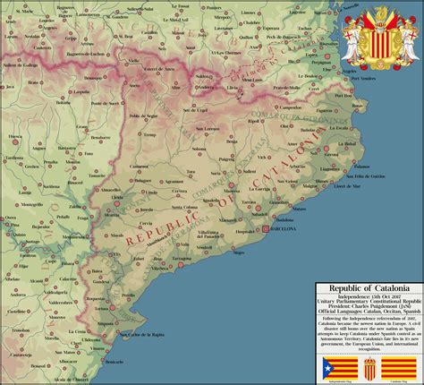 Republic Of Catalonia By Zalezsky Catalonia Republic Map