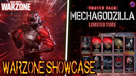 NEW Tracer Pack MECHAGODZILLA Limited Time Warzone Showcase HOW