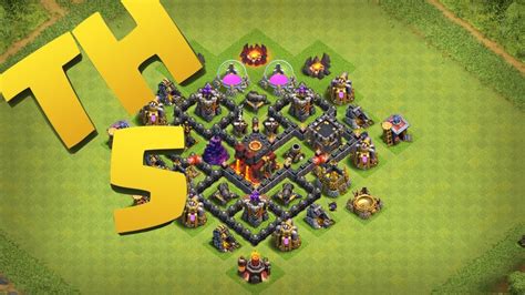 Clash Of Clans New Best Town Hall 5 Defense Strategy Clan War