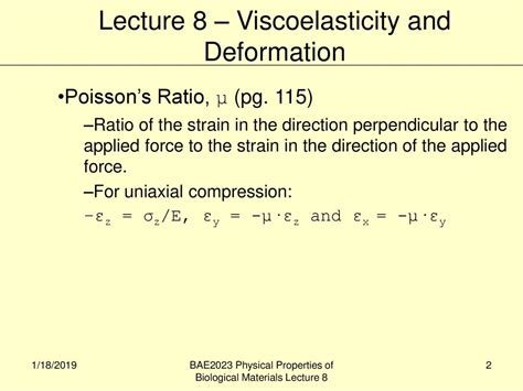 Lecture 8 Viscoelasticity And Deformation Ppt Download