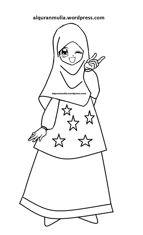 Bilas kain dengan air dingin sampai air bilasan terlihat jernih. Mewarnai Gambar Baju Muslim Anak Perempuan - Blog Mewarnai Gambar