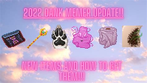 Dank Memer 2022 Update How To Get New Items Youtube