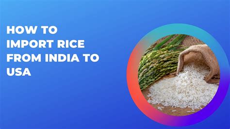 How To Import Rice From India To Usa A Comprehensive Guide Invest Issue