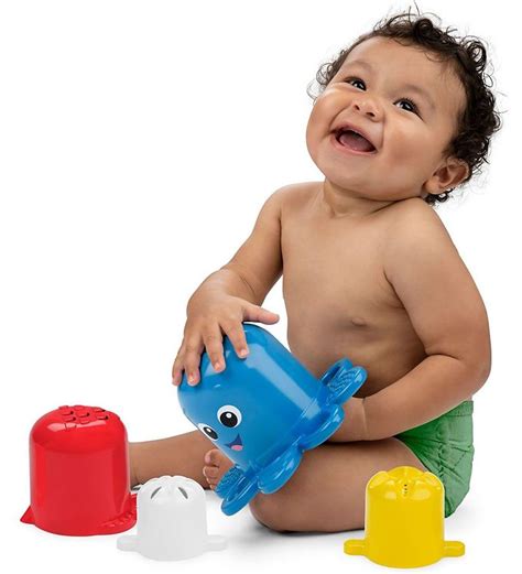 Baby Einstein Bath Toy Opuss Stack Duck Stream Blue