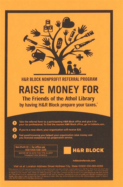 H&r block has been making a name for itself as a consumer tax services provider since 1955. Have H & R Block do your taxes and the Friends will get $20! | How to raise money, Hr block ...