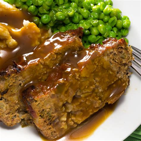 A Hearty Recipe For Meatloaf And Gravy Is Great Also Served With
