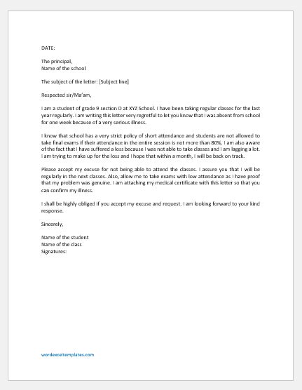 Explanation Letter For Not Attending Meeting