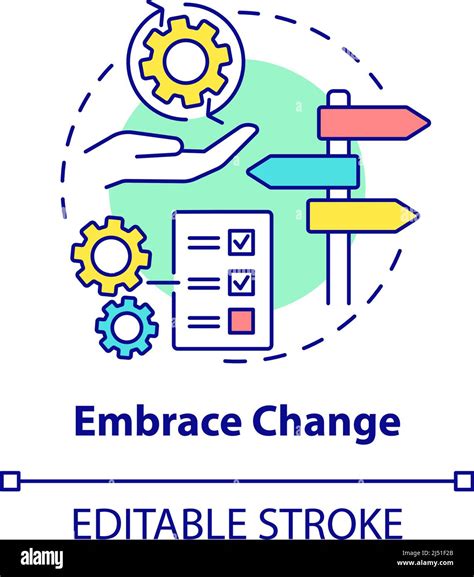 Embrace Change Concept Icon Stock Vector Image And Art Alamy