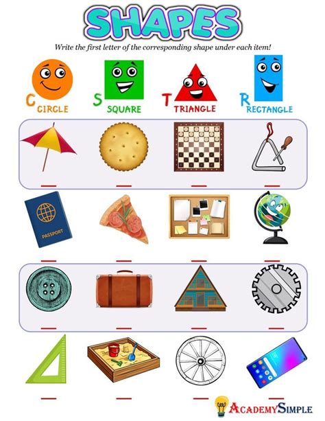 Shapes Of Items 3 Idiomas