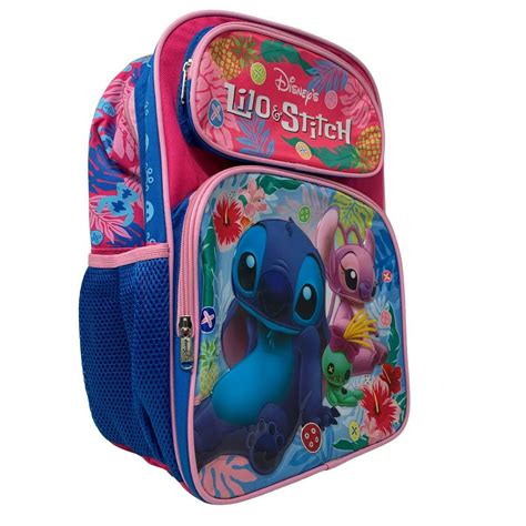 Licensed Disney Lilo And Stitch 16 Girls Large School Backpack