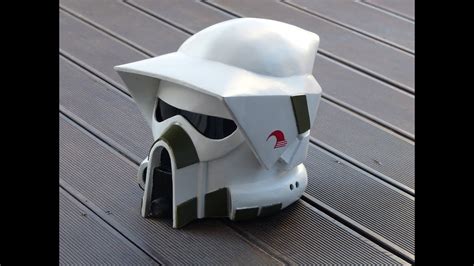 Star Wars Making Arf Trooper Clone Wars Helmet Pepakura Pepacraft