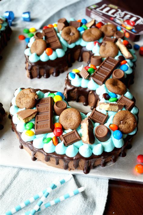 Chocolate hates water and will curdle if you add water to it. gluten free chocolate candy cutout number cake | The ...