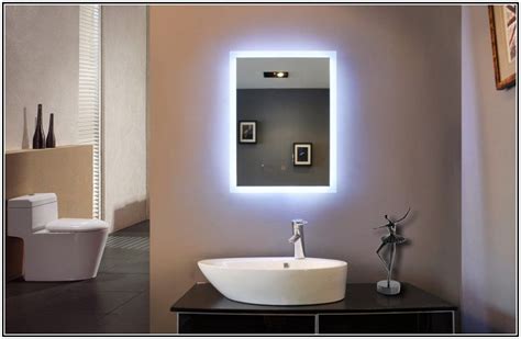 Bathroom Mirrors Lights Behind Bathroom Mirror Lights Mirror Wall Bedroom Bathroom Mirror Design