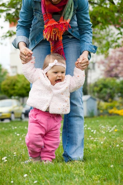 Baby S First Steps Stock Photo Image Of Cute Childcare 26055308