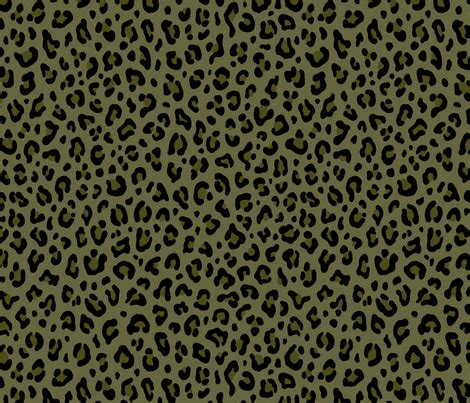 Colorful Fabrics Digitally Printed By Spoonflower CAMO LEOPARD