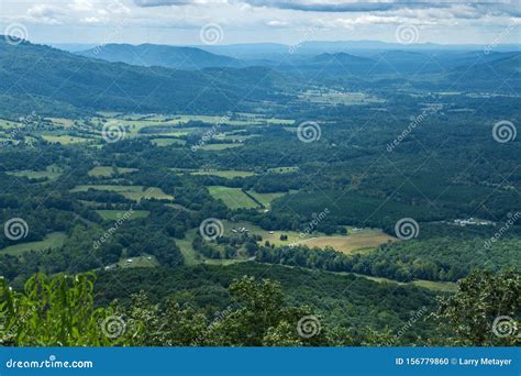 Porter Mountain And Goose Creek Valley Virginia Usa Stock Photo