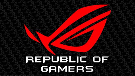Asus Rog Republic Of Gamers Flashy Neon Logo 4k Wallp