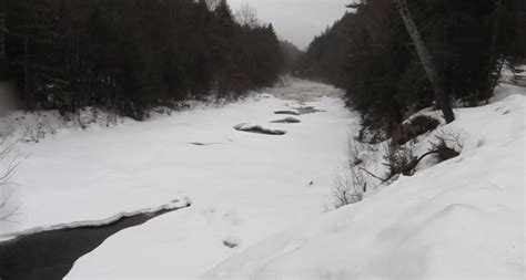 Watch As An Ice Flow Crushes A River