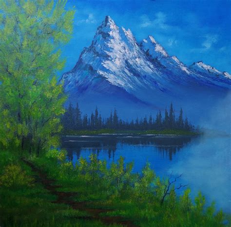 Mountain Alps Painting By Vitalii Kernozenko Jose Art Gallery
