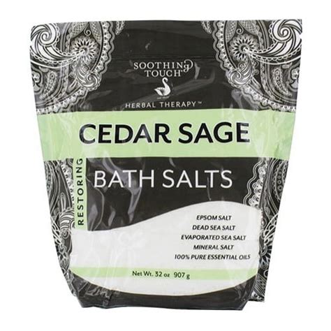 Soothing Touch Cedar Sage Restoring Bath Salts Pouch 32 Oz 2 Pack