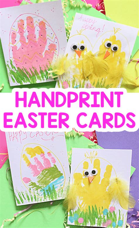 Adorable Handprint Easter Card Ideas School Time Snippets