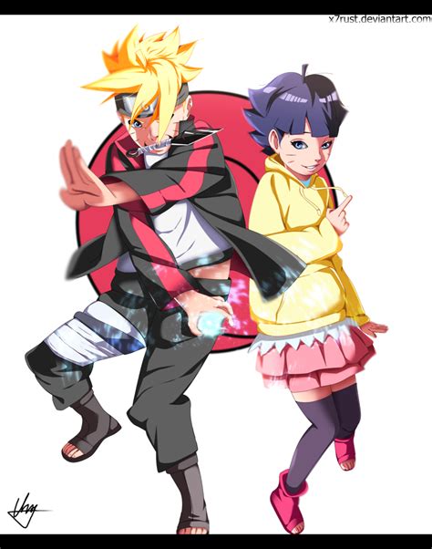 Uzumaki Himawari Uzumaki Boruto Naruto Naruto Shippuuden Anime Artist