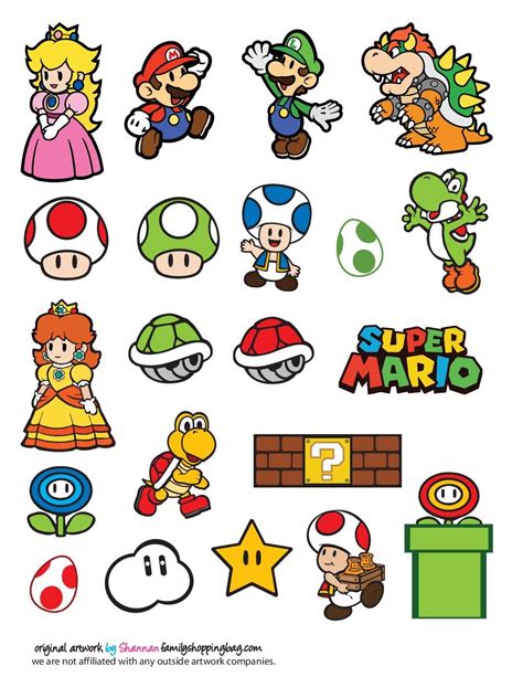 Stickers Mario Super Mario Art Super Mario Bros Party
