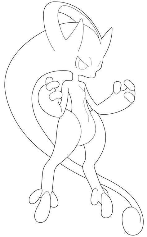 mega mewtwo  coloring page  print  coloring pages   color nimbus