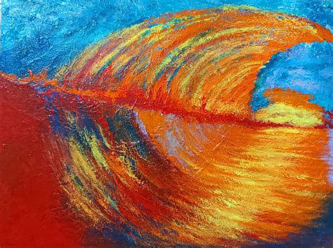 Buy Sea Waves Handmade Painting By Rahat Kazmi Codeart75276780