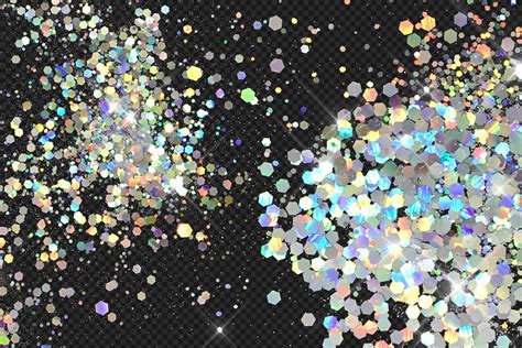 Holographic Glitter Overlays By Digital Curio | TheHungryJPEG.com