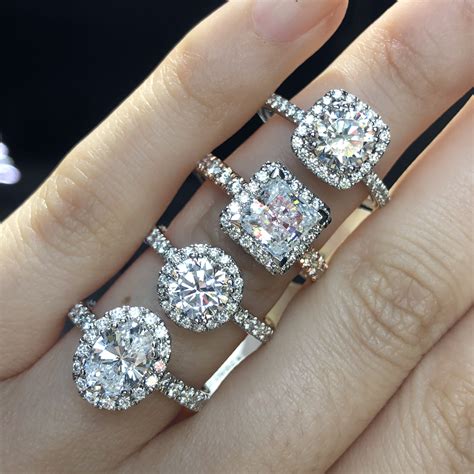 Different Engagement Diamond Cuts