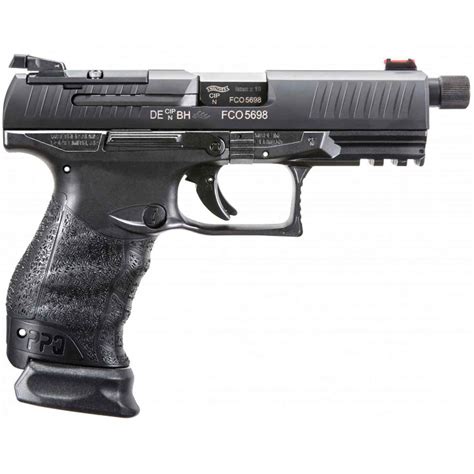 Walther Ppq Q4 Tac With Threaded Barrel 9mm Luger 46in Black Pistol