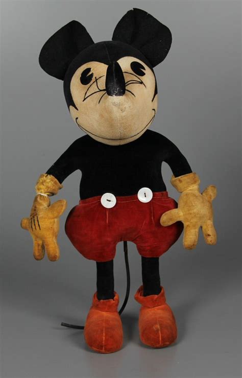 Velvet Mickey Mouse Stuffed Animal By Steiff 1930 Mickey Mouse And