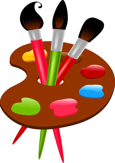 Colors Clipart Paintbrush Cartoon Paint Brush Drawing Png Download