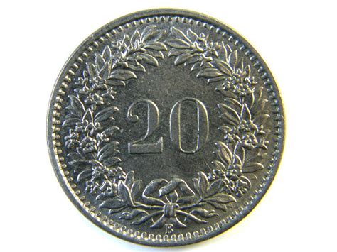 20 Franc Switzerland Coin 1967 J 152