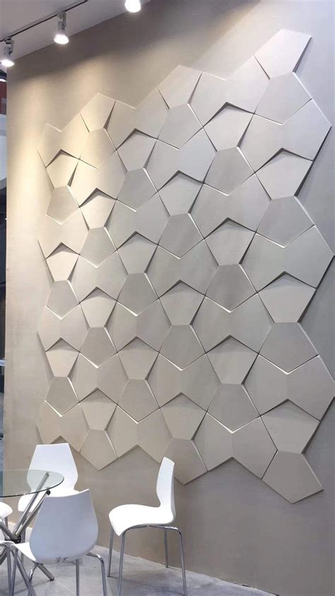 Bowtie Styled Acoustic 3d Wall Panel Grey Set Of 3 5 Sqm