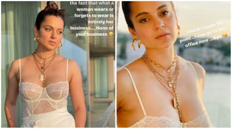 Kangana Ranaut Revisits Controversial Look Reminds Haters ‘what A Woman Wears Or Forgets To
