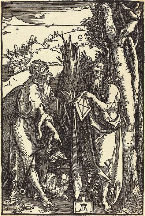Albrecht Dürer German 1471 1528 Saint John The Baptist Drawing By
