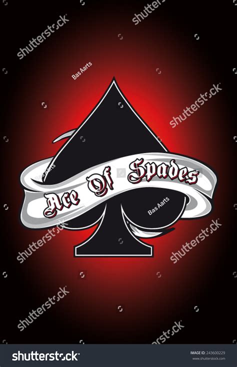 ace spades banner vector stock vector royalty free 243600229 shutterstock
