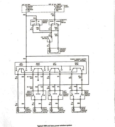 Chevy Power Window Switch Wiring Diagram