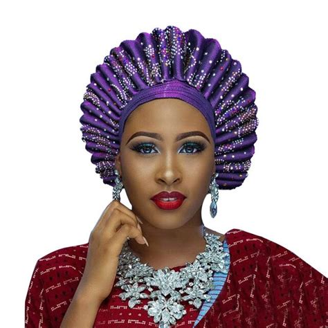 Buy African Headtie Aso Ebi Gele For Women Aso Oke