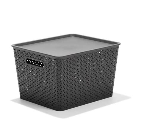 kmart rattan style plastic storage tubs storage tubs storage storage baskets with lids
