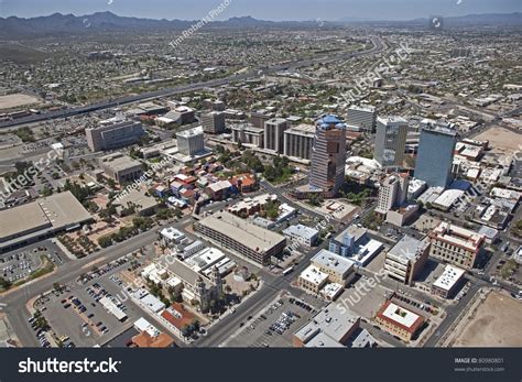 Aerial View Of Downtown Tucson Arizona Stock Photo 80980801 Shutterstock
