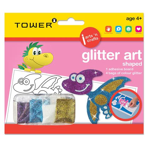 Glitter Art Shaped Dinosaur Ttgas003 157 X 180mm Tower Kids