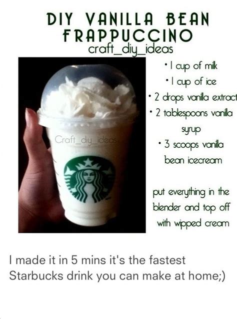 Starbucks Cold Vanilla Frappuccino Recipe Bryont Blog